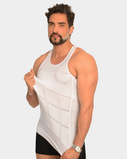 Camisa Masculina SlimCore® – Modelagem Corporal com Compressão Ultrafina