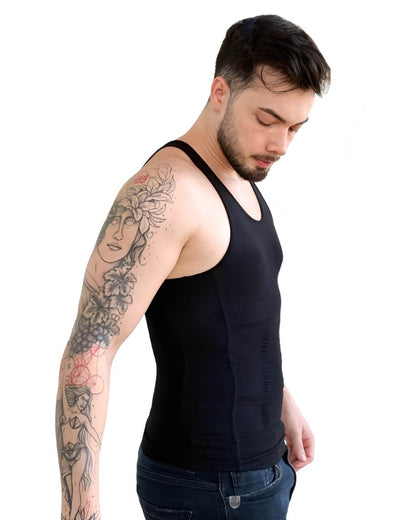 Camisa Masculina SlimCore® – Modelagem Corporal com Compressão Ultrafina