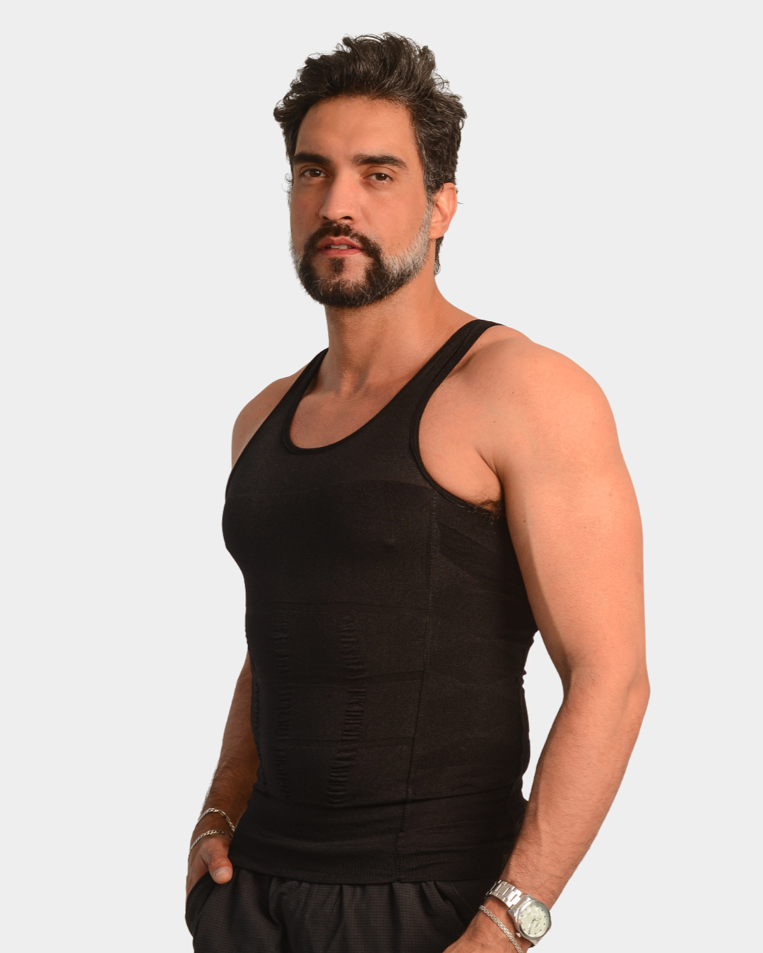 Camisa Masculina SlimCore® – Modelagem Corporal com Compressão Ultrafina
