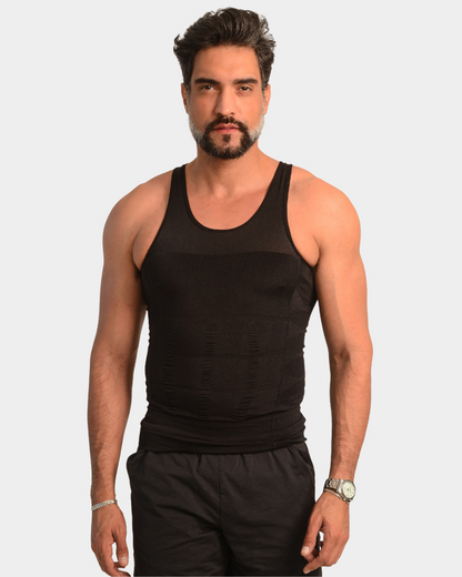 Camisa Masculina SlimCore® – Modelagem Corporal com Compressão Ultrafina